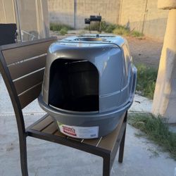 litter boxes (2) + steps