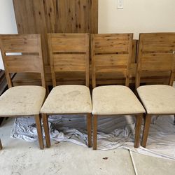 Ding Room Table, 4 Chairs And Bench