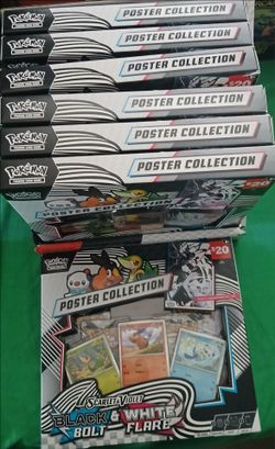 Pokémon Scarlet & Violet Black Bolt & White Flare Poster Collection