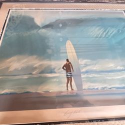 Trade For Surfboard Longboard Greg Noll Surf Art By Ken Auster Signed And Numbered Signed By Greg Noll