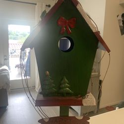 Christmas Metal Bird House