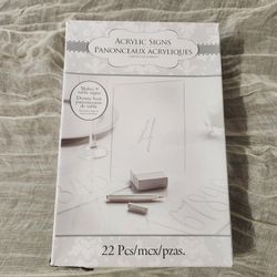 Acrylic Table Signs - Perfect For Weddings & Special Events