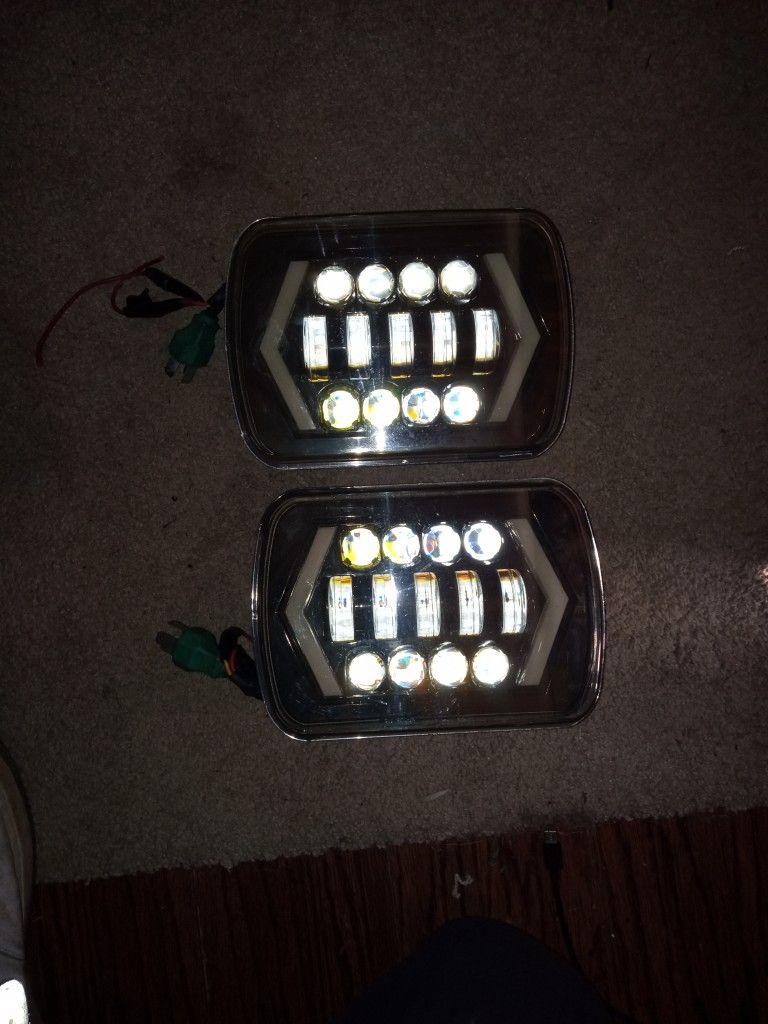 LED Headlights 7*6