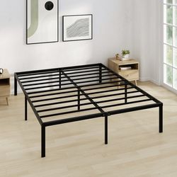 Queen Bed Frame Platform Bed Frame Metal Bed Frame No Box Spring Needed for Queen Size Bed 
