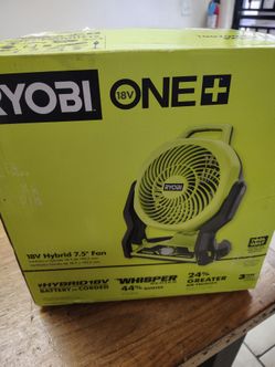 Ryobi 18V ONE+ Hybrid 7.5" Fan