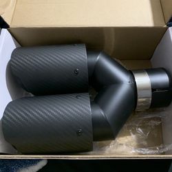  Y Double Carbon Car Exhaust 