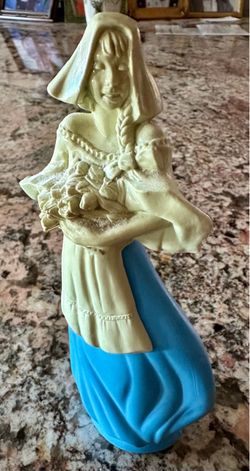 Vintage Collectible New 1970s Avon Dutch Peasant flower girl 3 FL. OZ. Of "Unforgettable" cologne