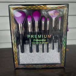 Premium Professional 8 Piece Cosmetic Brush Set