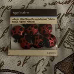 lady bugs glitter shapes 