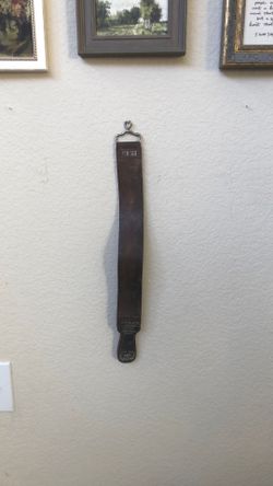 Vintage leather barbers strop