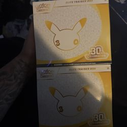 2x 30th Anniversary Elite Trainer Boxes New Sealed 