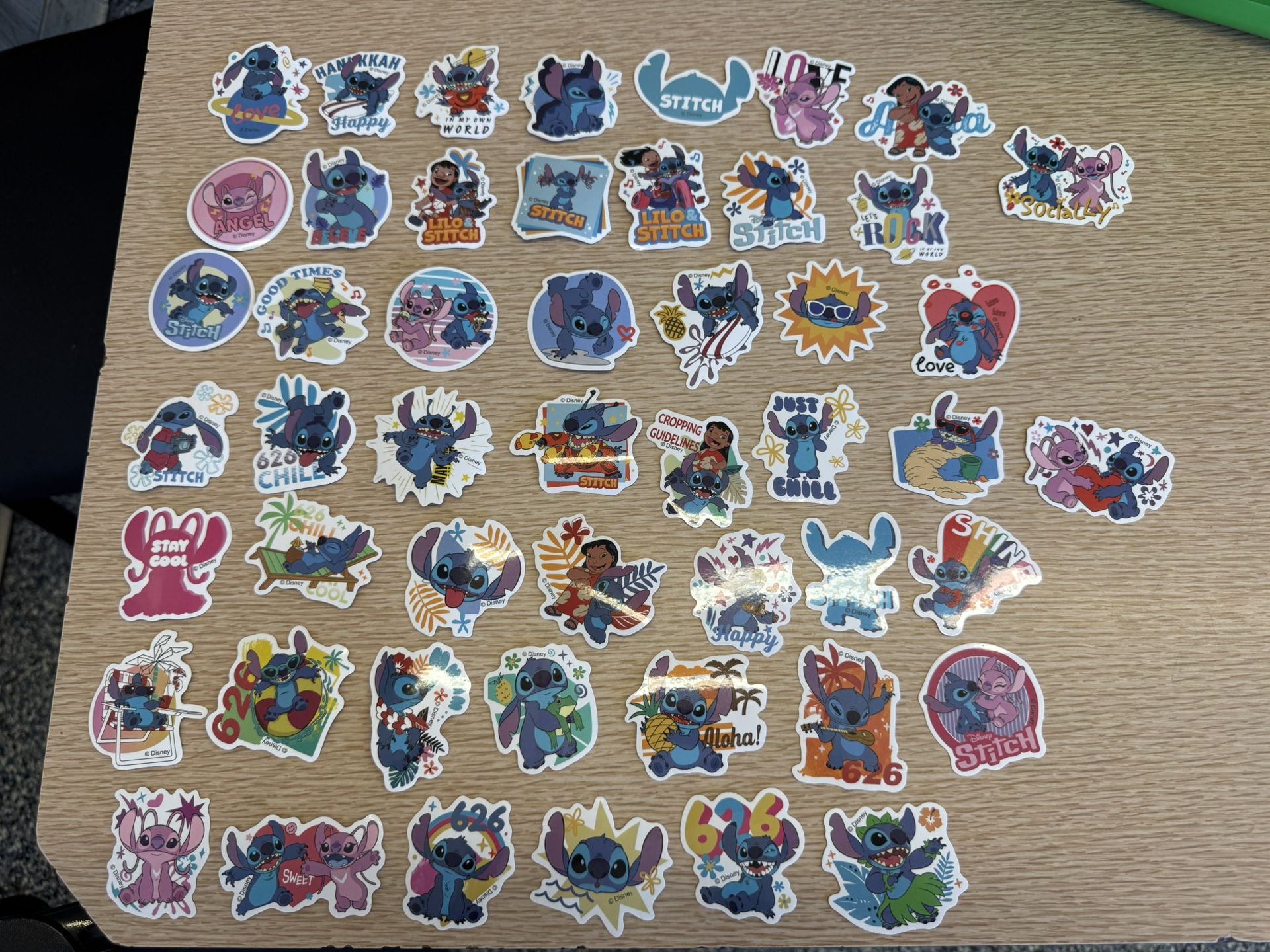 50 Lelo And Stitch Stickers Shipping Available
