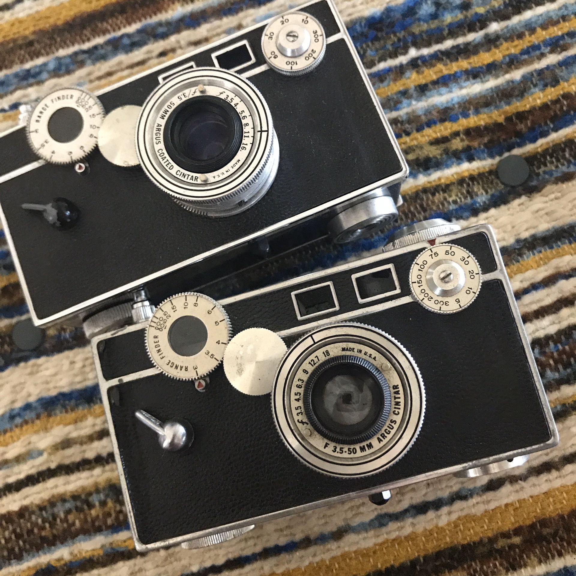 Lot of 2 Vintage Argus Brick Cameras