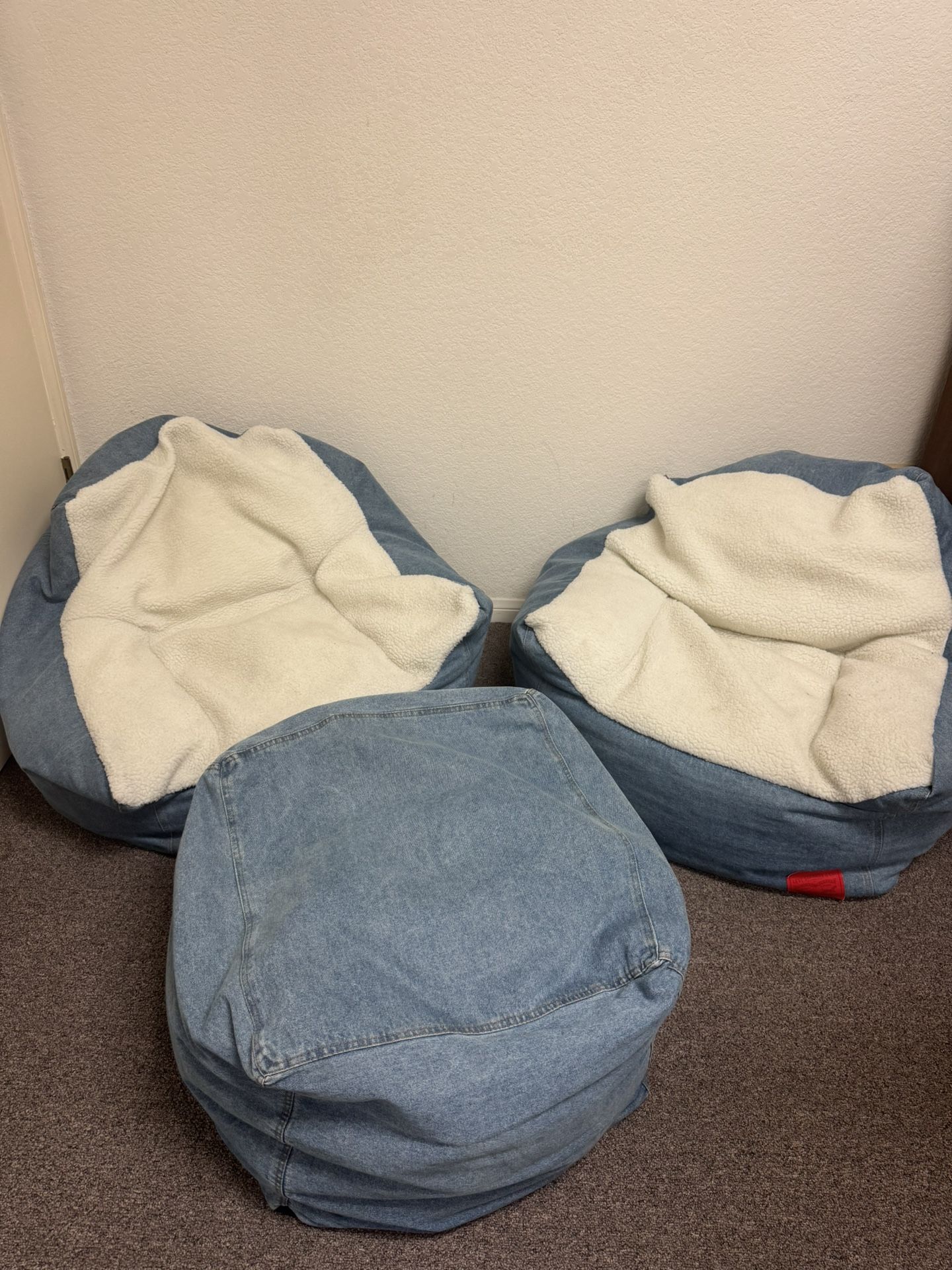 Target x Levi’s Denim Bean Bag Chairs – 3 Piece Set