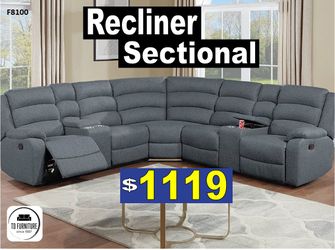 Recliner sectional