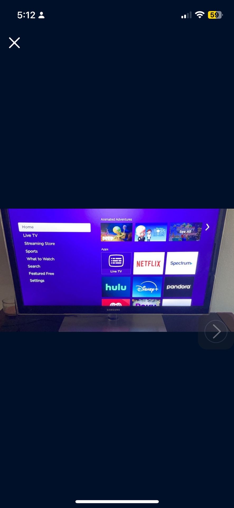 Samsung Smart Tv  50 Inch