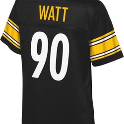 NFL PRO LINE Women's T.J. Watt Black Pittsburgh Steelers Team Player Jersey