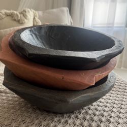 Newborn Photography Primitive Large  Wooden Bowls
