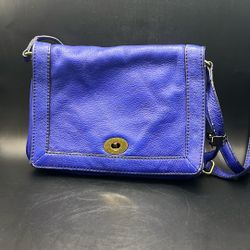 J.Crew Cross Body Brilliant Purple Blue / Cobalt / Midnight Blue Used 