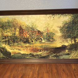 "The Old Mill" by Jasper Francis Cropsey. Acrylic Print on board