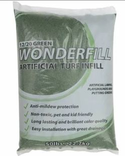 Wonderfill Green Turf Infill Sand 12 X 20 50 Lb Bag
