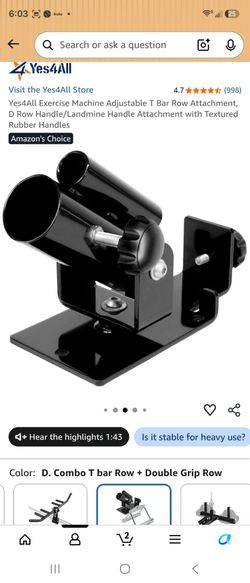 Yes4all T Bar row landmine attachment
