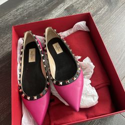Valentino rockstud Flats Size 37