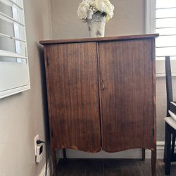 Antique Player Piano Roll Cabinet + Large Vintage Roll Collection