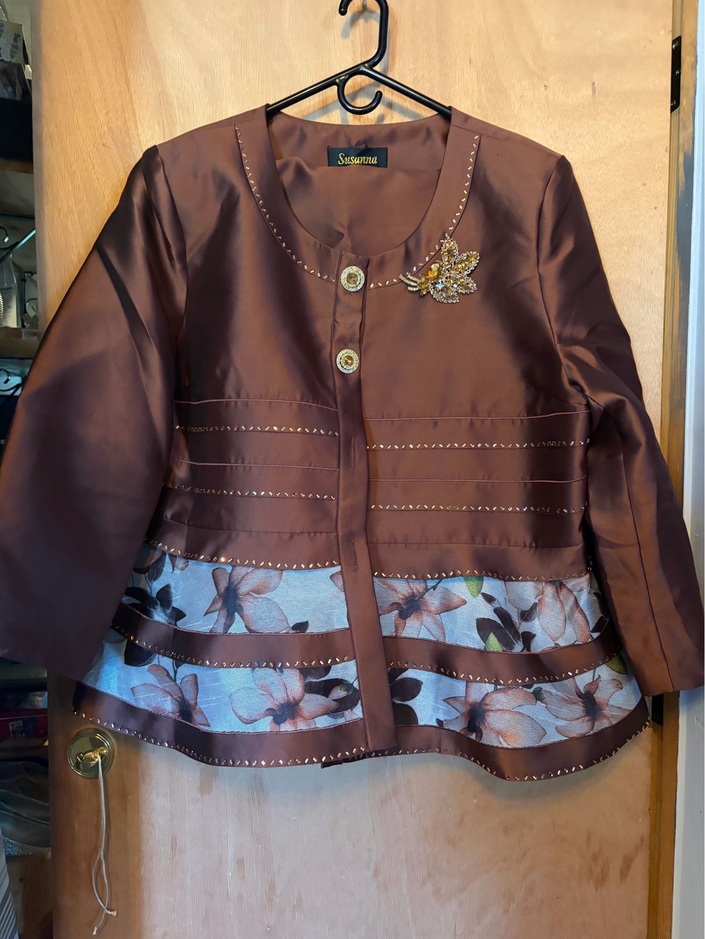 Brown suit