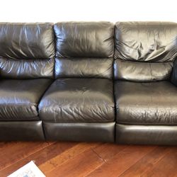 leather sofa