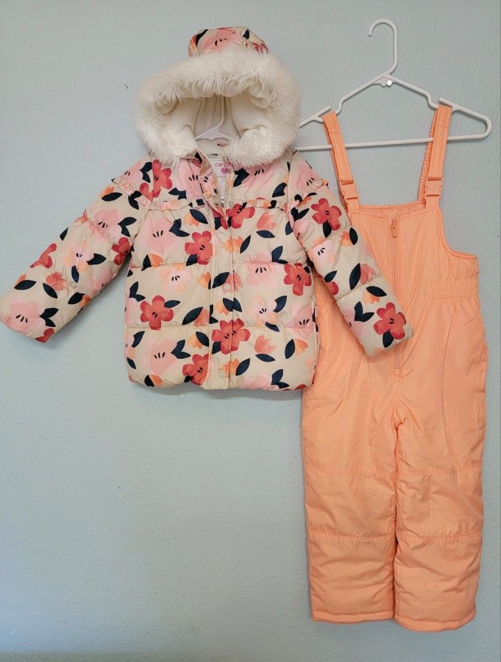 Girls Snow Jacket + Bib + Boots - Other Winter Wear