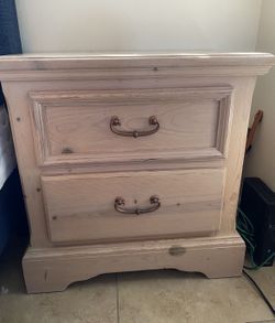Nightstand French Country Solid Wood Side Table
