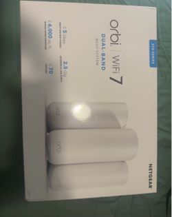 NETGEAR - Orbi 370 Series BE5000 Dual-Band Mesh Wi-Fi 7 System (3-pack)