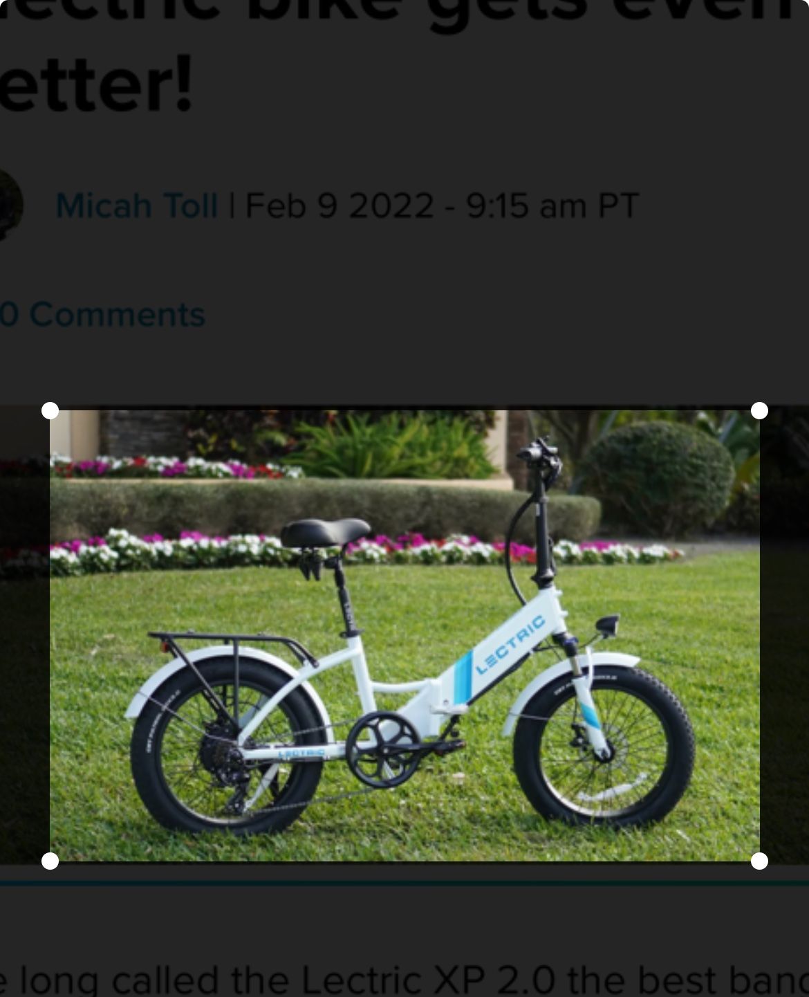 Ebike -Lectric Brand 2.0XP 8 Miles!!