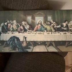 Vintage Last Supper wall art