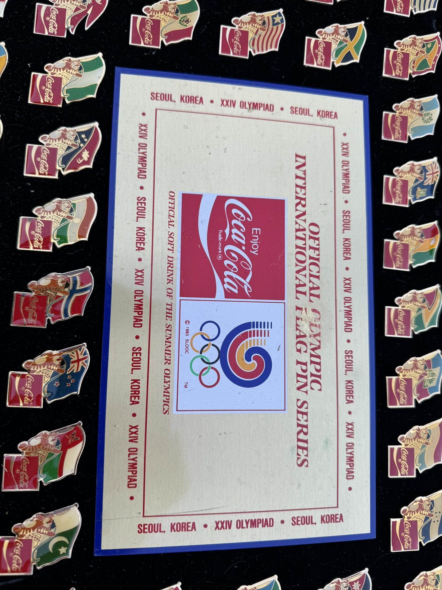 Olympic Coke Cola Pins
