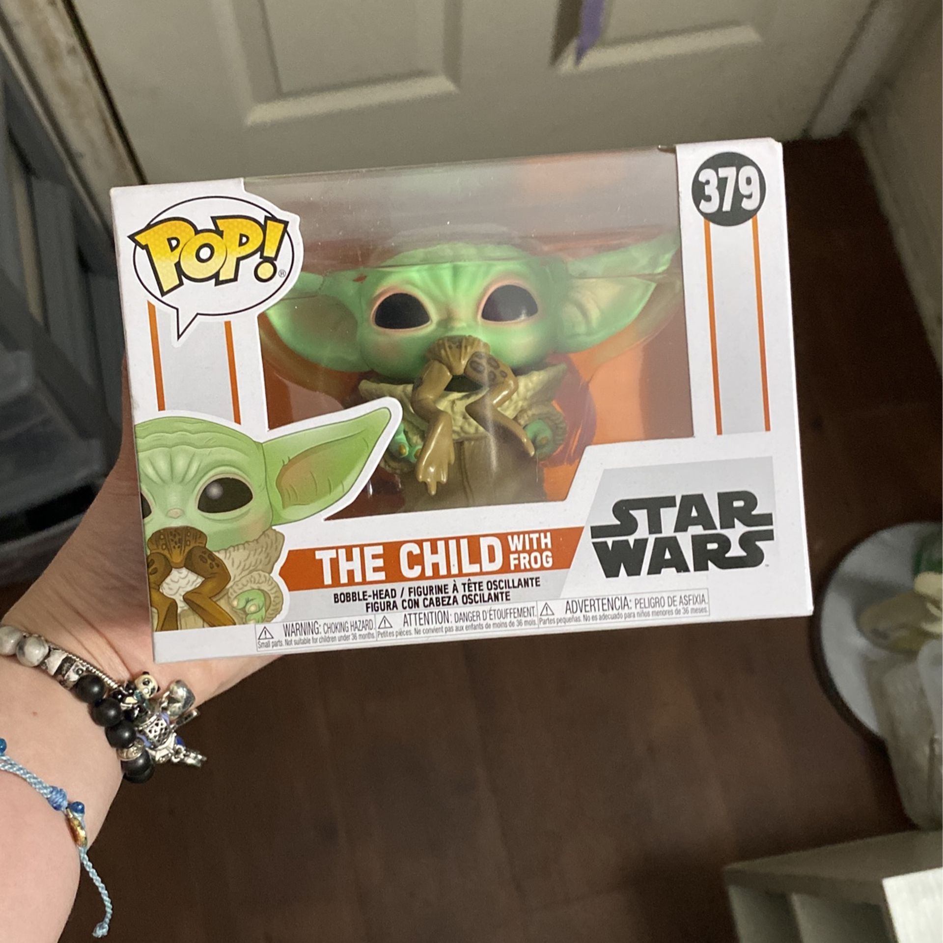 star wars the mandalorian the child with frog funko pop 