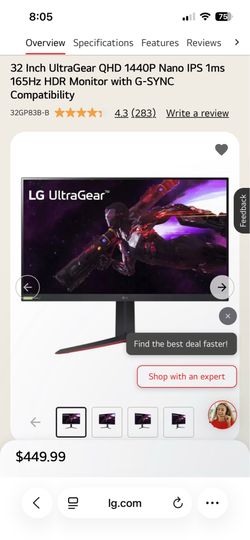 LG 32” monitor