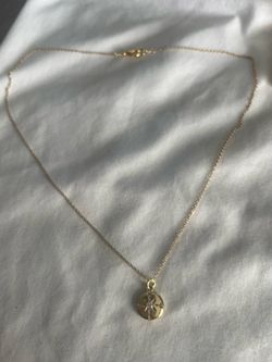 Compass gold plated necklace
