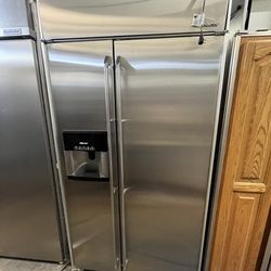 42" DACOR FRIDGE STAINLESS BUILT IN SIDE BY SIDE REFRIGERATOR 