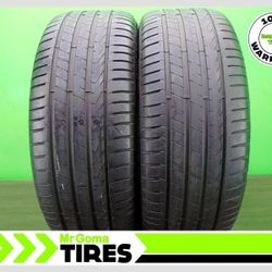 2 205/45R17 USED TIRES PIRELLI CINTURATO P7 RSC RFT XL 6.0/32 TREAD (contact info removed) 88W