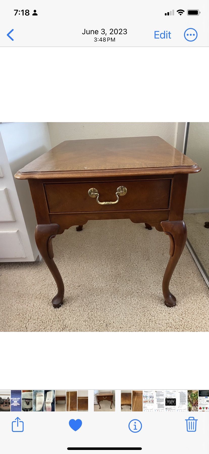 Thomasville End Table