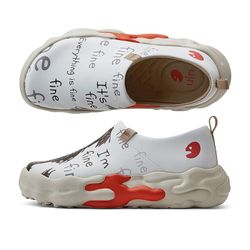 UIN Women's Walking Travel Shoes Casual Sneaker Toledo (I'm Fine 4)133 Size9.5