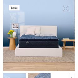 Queen Mattress-Serta Perfect Sleeper Soulmate Plush Pillow Top