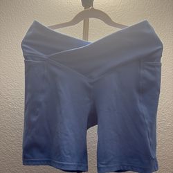 Baby blue fabletics shorts!