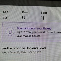 Seattle Storm vs Indiana Fever. May 22, 2024