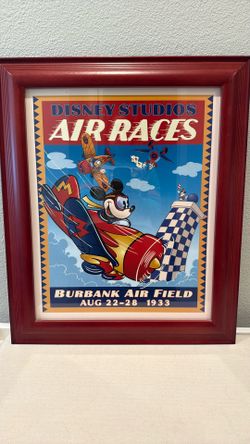 Disney Studios Air Races Framed Poster