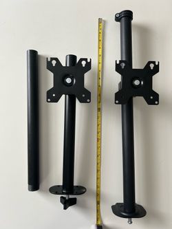 3 computer monitor poles