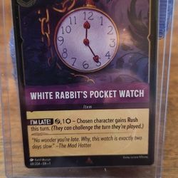 Disney Lorcana White Rabbit's Pocket Watch #68