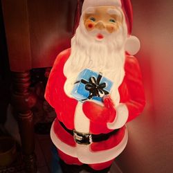 Vintage 1970’s Blow Mold Santa 